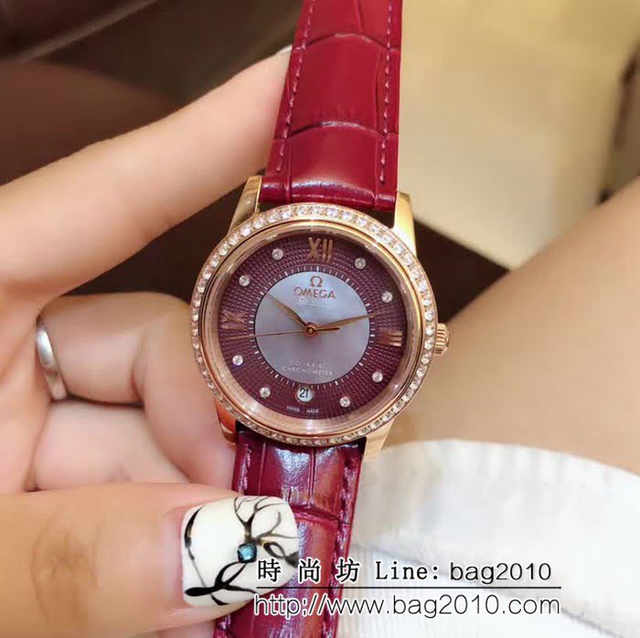 歐米茄OMEGA 蝶飛最新女神單品 簡約時尚女士腕表 WSS0918